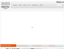 Tablet Screenshot of profitec-espresso.com